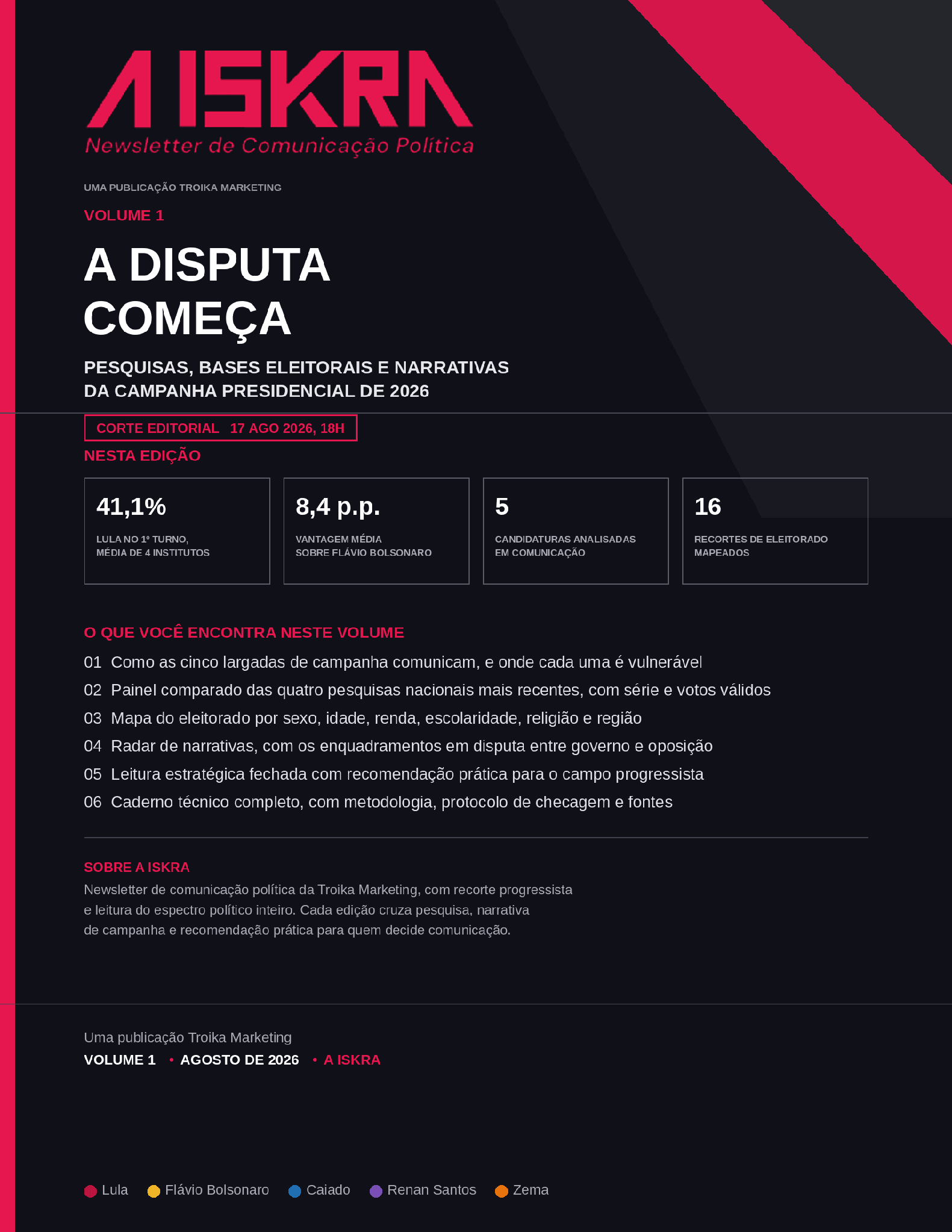 Capa da edição A disputa começa